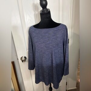 Talbots women’s plus size 2x Blue 3/4 sleeve casual top